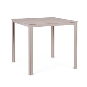 Masa gradina, terasa otel taupe Sarita 78x78x74h