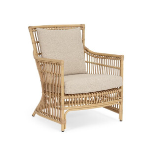 Set 2 fotolii aluminiu cu efect ratan textil bej Adelma 68x79x86.5h 