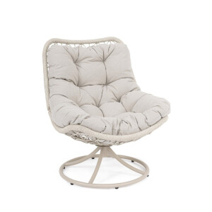 Fotoliu otel textil bej Azores 72x83x90h