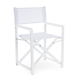 Set 2 scaune gradina alb Taylor 48x56x86 cm