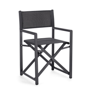 Set 2 scaune gradina gri antracit Taylor 48x56x86 cm