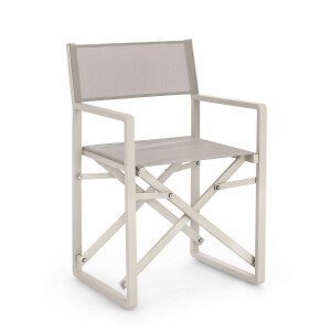 Set 2 scaune gradina bej Konnor 55x50.5x84.5 cm