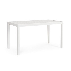 Masa aluminiu alb Hilde 130x68x75 cm