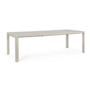 Masa extensibila aluminiu taupe Kiplin 180/240x100x77.5 cm