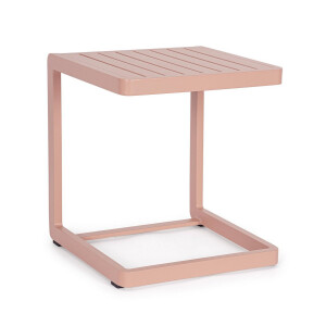 Set 2 masute aluminiu roz Konnor 40x40x45 cm