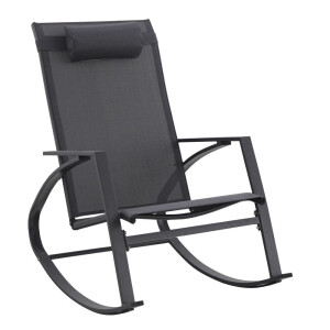 Fotoliu balansoar gri antracit Demid 60.5x107x95h