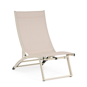 Set 2 fotolii recliner gradina taupe Taylor 53x166.5x90 cm