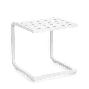 Set 2 masute gradina aluminiu alb Taylor 40x40x41 cm