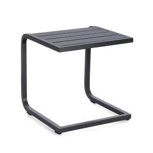 Set 2 masute gradina aluminiu gri antracit Taylor 40x40x41 cm