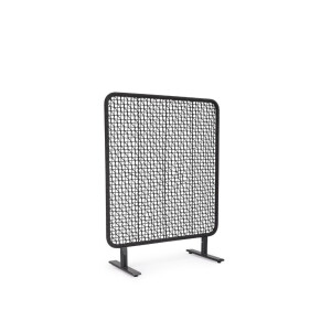 Paravan decorativ otel negru, gri charcoal Babilo 120x50x150h