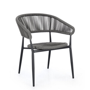 Set 4 scaune gri Algaida 62x64x76 cm