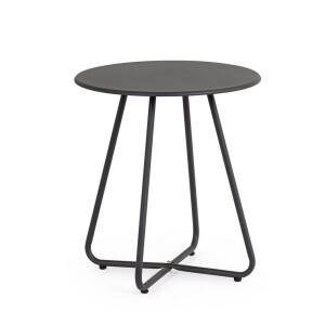 Masuta cafea otel gri charcoal Jable Ø45x50h