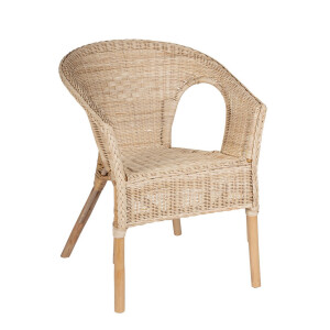 Set 4 scaune ratan natur Aliss 58x61x74 cm