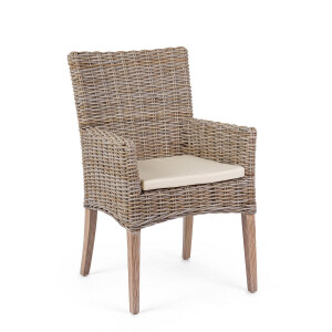 Scaun lemn mahon kubu Manoel 50x57x92h