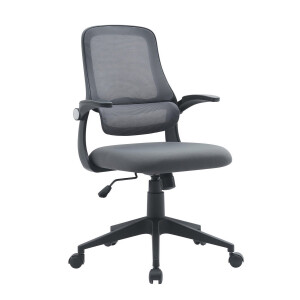 Scaun birou negru gri Gilmore 58x55x103 cm