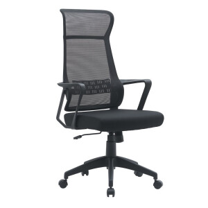 Scaun birou negru Hoboken 59x65x121h