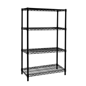 Raft 4 polite crom negru 75x35x120 cm