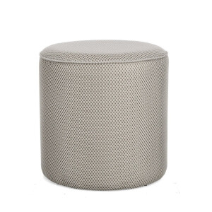 Taburet mdf textil gri Oleysa 42x43 cm