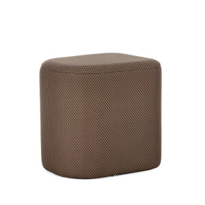 Taburet MDF textil maro Darya 43.5x37x42 cm