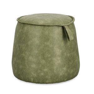 Taburet mdf piele ecologica verde Rudina 52x44 cm