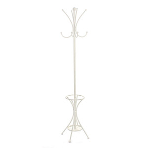 Cuier pardoseala otel alb vintage Charlotte 27x27x174