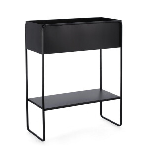 Suport flori otel negru Madelyn 50x22x63.5 cm