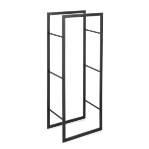 Suport lemne otel negru Joonas 40x28x100h