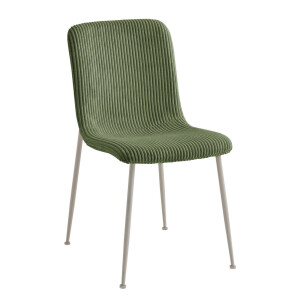 Set 4 scaune otel bej textil verde Rinas 44x56x81 cm