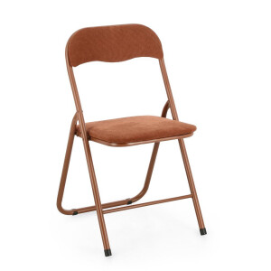 Set 6 scaune otel catifea portocalie Joy 45x44x79h