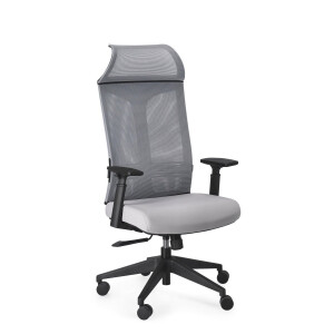 Scaun birou negru gri Killian 63x64x122/131.5 cm