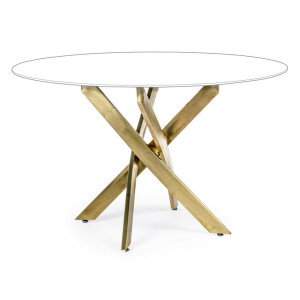 Picior masa otel auriu George 56x56x73.5h