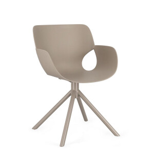 Scaun plastic otel gri Lennon 57x60x82.5h