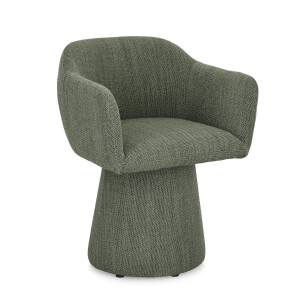 Scaun rotativ textil verde Lottie 59x55x77 cm