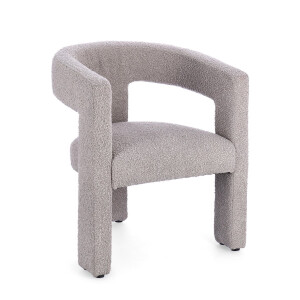 Scaun textil gri Arabella 64x56x75 cm