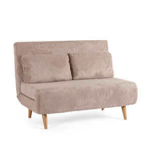 Fotoliu extensibil textil bej Walker 120x83x88h