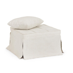 Taburet extensibil, pat gri Barney  70x70x44h , 70x194x44h