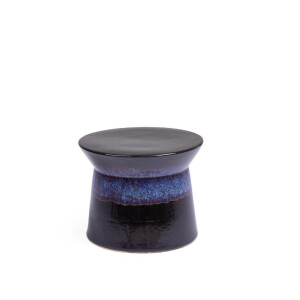 Masuta cafea ceramica albastra Baraki Ø37,5x30h