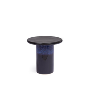 Masuta cafea ceramica albastra Baraki Ø40,5x35,5h