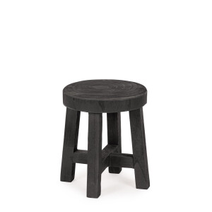 Set 2 masute lemn negru Yako 26x30 cm