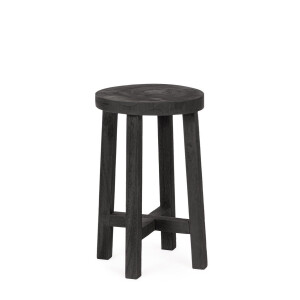 Set 2 masute lemn negru Yako 31x50 cm