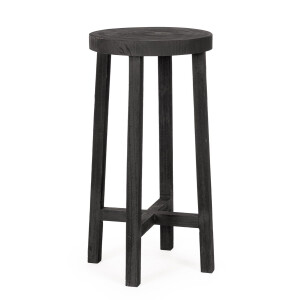 Set 2 masute lemn negru Yako 40x80 cm