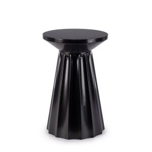 Masuta cafea otel negru Adelya Ø30x46h