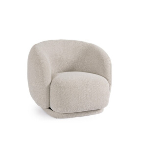 Fotoliu rotativ textil natur Brittany 93x87x76h