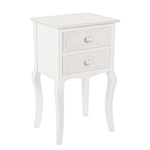 Noptiera lemn alb Clorine 41x33.5x68h