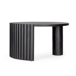 Masuta lemn mango negru Orissa 80x45 cm