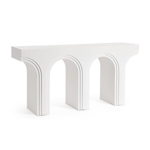Consola mdf alb Rhome 160x40x80 cm