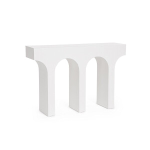Consola mdf alb Rhome 120x30x80 cm