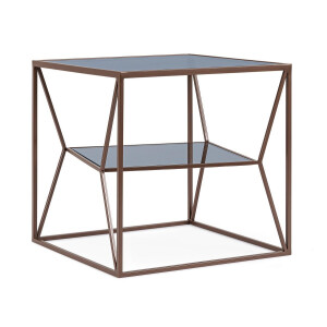 Masuta otel maro coin sticla Hydra 45x45x45 cm
