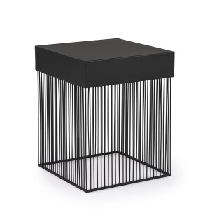 Masuta otel negru Yasline 40x40x50 cm