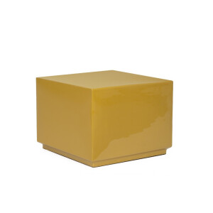 Masuta cafea otel ocru Amoda 41x41x30h